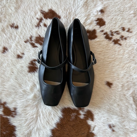 ASOS Shoes - Classic Black Mary Jane-Women's Comfort  ASOS Stradivarius Wide Fit ballet flats